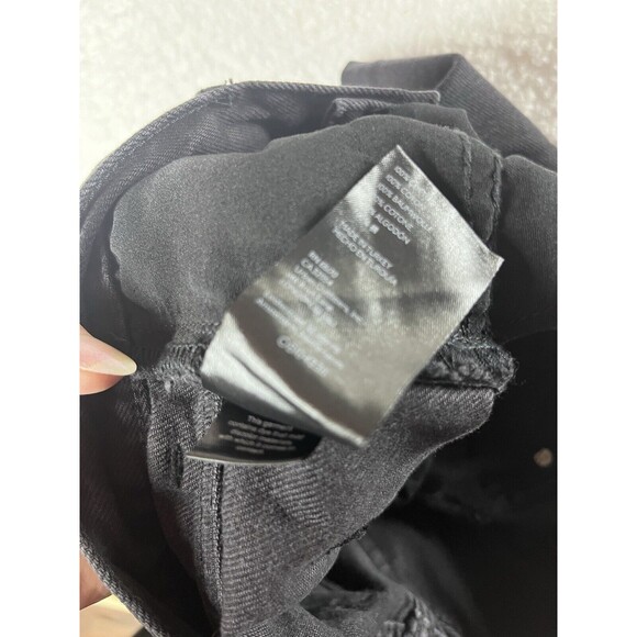 Free People We The Free Jeans Womens 25 Button Fly Straight Leg Distressed Black - Picture 3 of 16